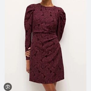 Marie Oliver Livia Dress in Merlot
